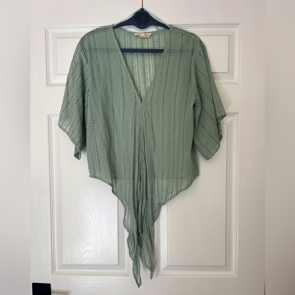 LOVESTITCH Elegant Light Green Top S